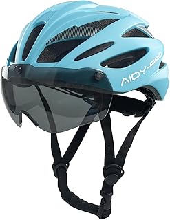 Kids Bike Helmet Boys Bike Helmet with Goggles, Adjustable Youth Bikes Helmets, Bicycle Cycling Roller Skating Skateboard Helmet for Boys Girls