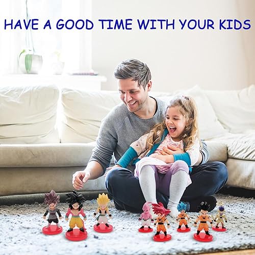Miniatura 4 de Juego de 8 figuras de acción de anime de dibujos animados. Suministros de bola para fiestas de cumpleaños. Perfecto para amigos a los que les gusta