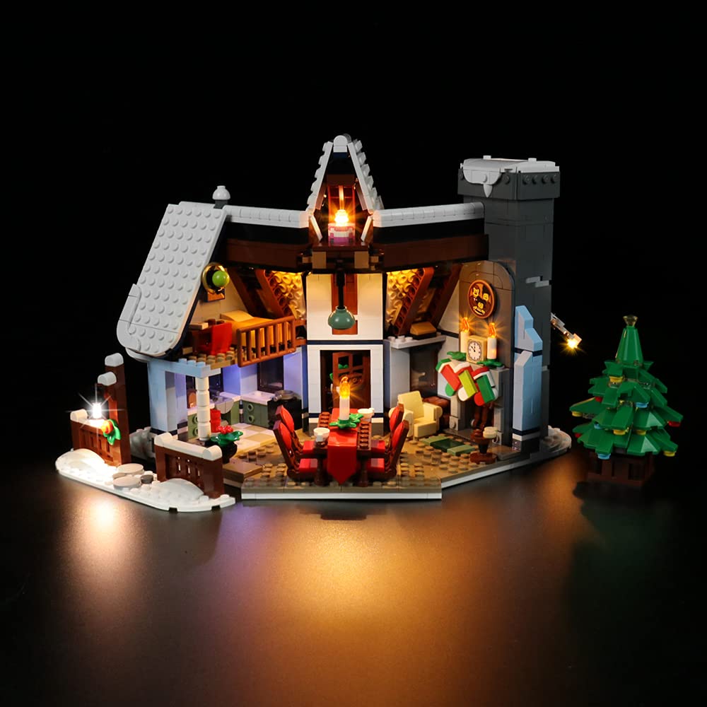 LocoLee Led Light Set for Lego Elf Club House,Decorative Lighting Kit for Lego 10275 Elf Clubhouse Building Blocks Model,Creative DIY Xmas Toys (Only Light Set)(Remote control) — image 1