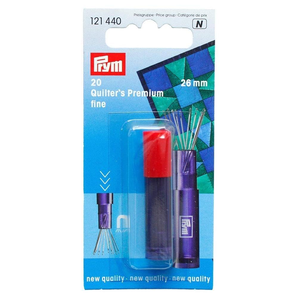 Prym Silver - (0.60 X 26Mm) Quilting Sewing Needles - 20 Pieces