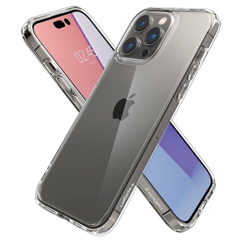 Spigen iPhone 14 Pro ケース (クリスタル・クリア) Amazon.com: Spigen for iPhone 14 Pro Case, Ultra Hybrid [No