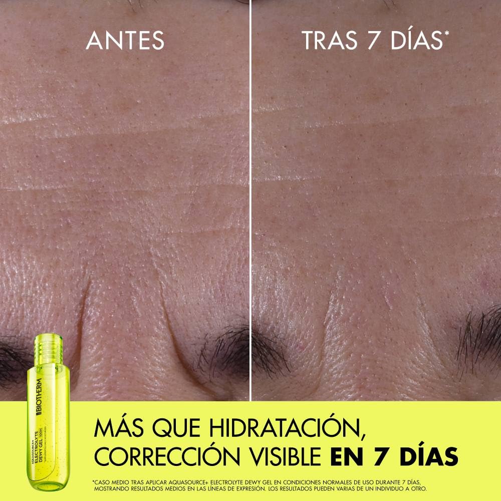 Biotherm, Aquasource Electrolyte Dewy 100H, Gel Hidratante con Eletrolitos y Hyalu B3, Piel Suave, Radiante y Rellena, Fórmula sin Alcohol, Todo Tipo de Piel, 100ml