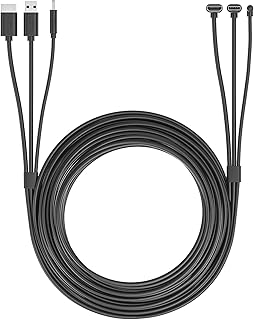 GFTVRCE for HTC Vive 3-in-1 Accessories Replacement Cable HDMI 5M, USB, Power VR Games