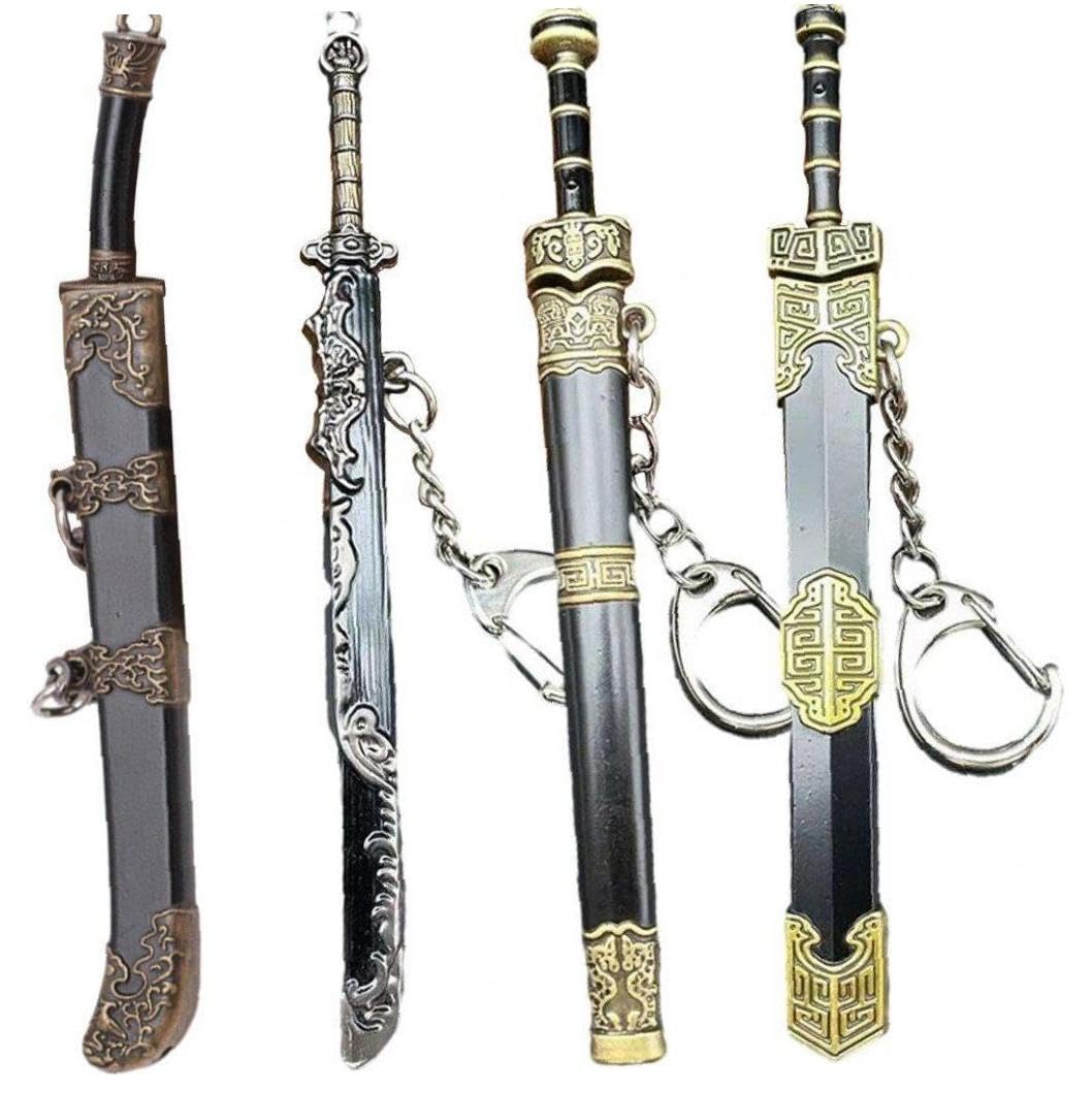 Amazon.co.jp: 古代中国のミニ剣キーホルダー秦の始皇帝キーリング剣 