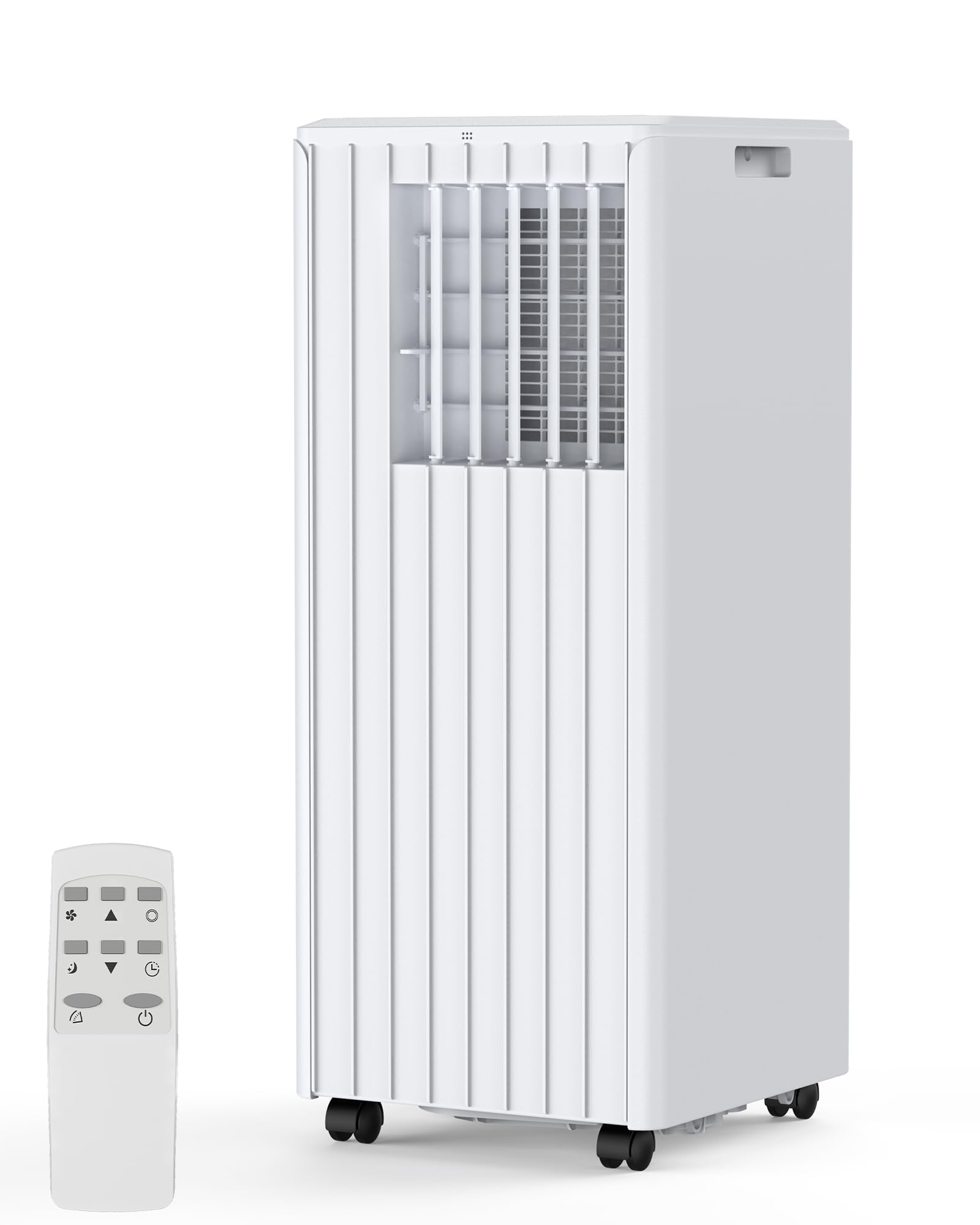 8,000 BTU Portable Air Conditioner for Indoor Rooms, 3-In-1 AC Unit for Bedroom 250-350 Sq.Ft, Dehumidifier, Fan, Sleep Mode, 24 Timer, Remote Control, Window Kits
