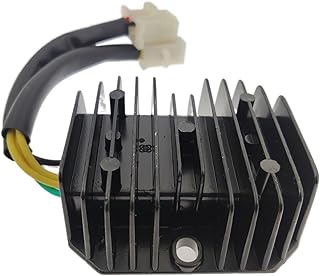 ONDIAN motorcycle regulator 7 Pin Voltage Regulator Rectifier For GY6 125cc 150cc 152QMI 157QMJ Engine Scooter ATV Buggy And Karts (7 Wire, 2 Plugs)