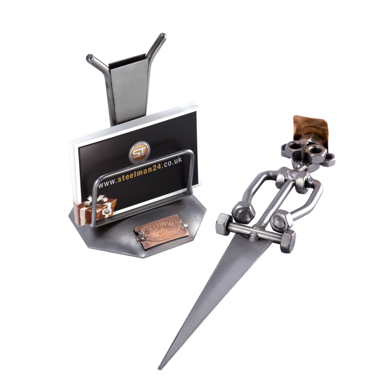 Steelman24 Schraubenmännchen Brieföffner mit persönlicher Gravur