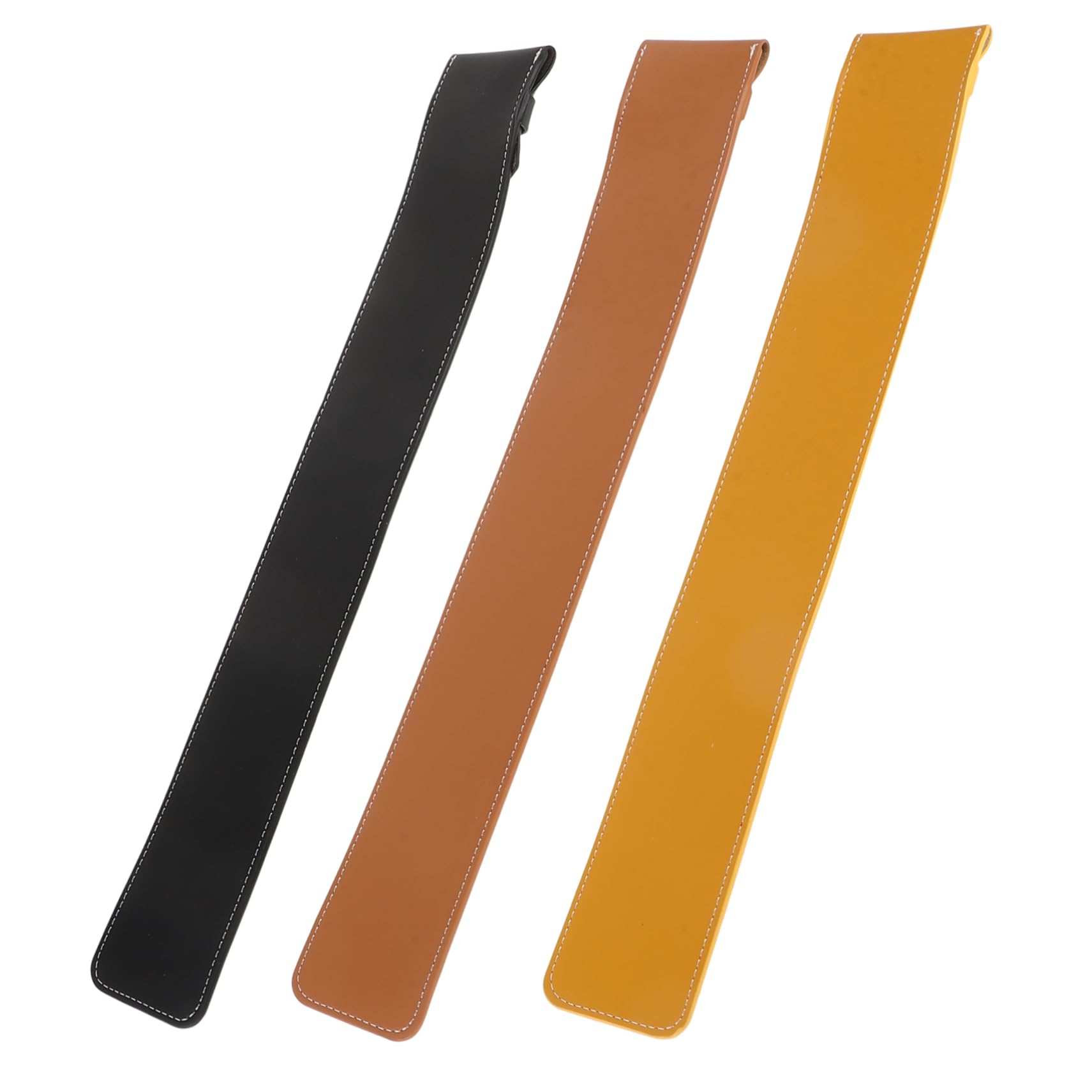 BESPORTBLE 3pcs Drumstick Storage Bag PU Drumstick Cover Holder Yellow Brown Black for Musicians Durable and Easy to Clean Mallets Case for Organizing Your Drummer Gear