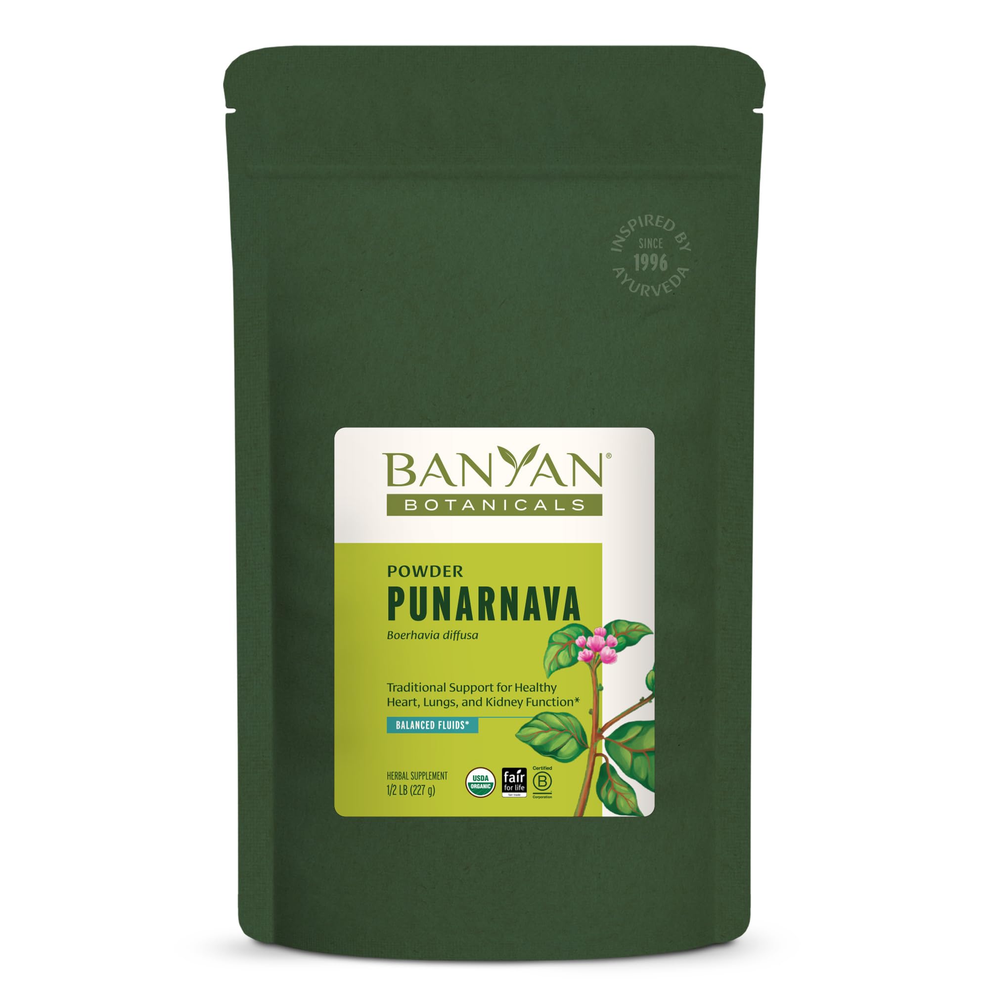 Banyan Botanicals Punarnava Powder – Organic Punarnava (Boerhavia Diffusa) – Traditional Support for Healthy Weight Management* – ½ lb. – Non-GMO