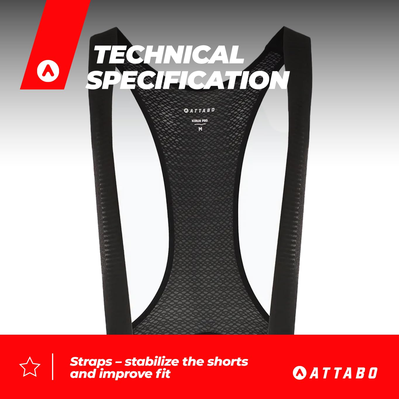 ATTABO Kirun Pro Bib Shorts Cargo Atb-b5ap007-blk - Shorty Mężczyźni