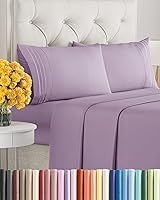 Vista 83 de Juego de sábanas de 4 piezas de tamaño matrimonial, sábanas extrasuaves, transpirables y refrescantes, sábanas duraderas de lujo para mujeres