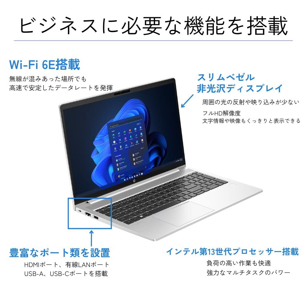Amazon.co.jp: HP ノートPC ProBook 450 G10 CT Notebook PC 974X9AV