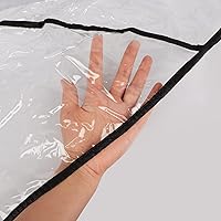 Vista 5 de Universal Twins - Funda impermeable para cochecito de bebé, impermeable, protección contra la lluvia, lado a lado, al aire libre, doble carro