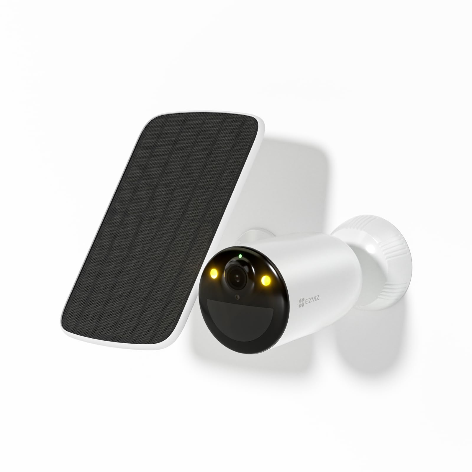 EZVIZ CB3 4G LTE Kit Telecamera da Esterno Senza Fili 2K con Pannello Solare, Batteria 5200 mAh, Rilevamento Persone/Veicoli con AI, Audio Bidirezionale, Visione Notturna a Colori, IP65