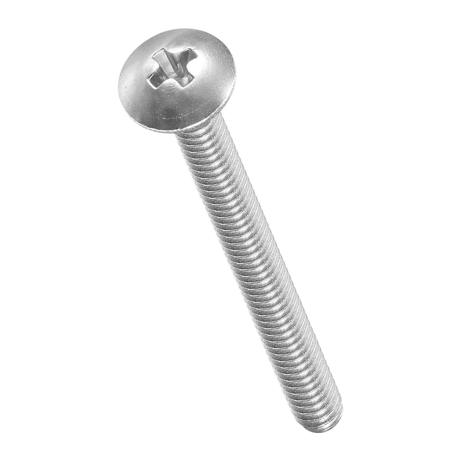 METALLIXITY Machine Screws Phillips Head(#4-40x1-1/4") 100Pcs, 304 Stainless Steel Round Head Phillips Drive Furniture Bolts