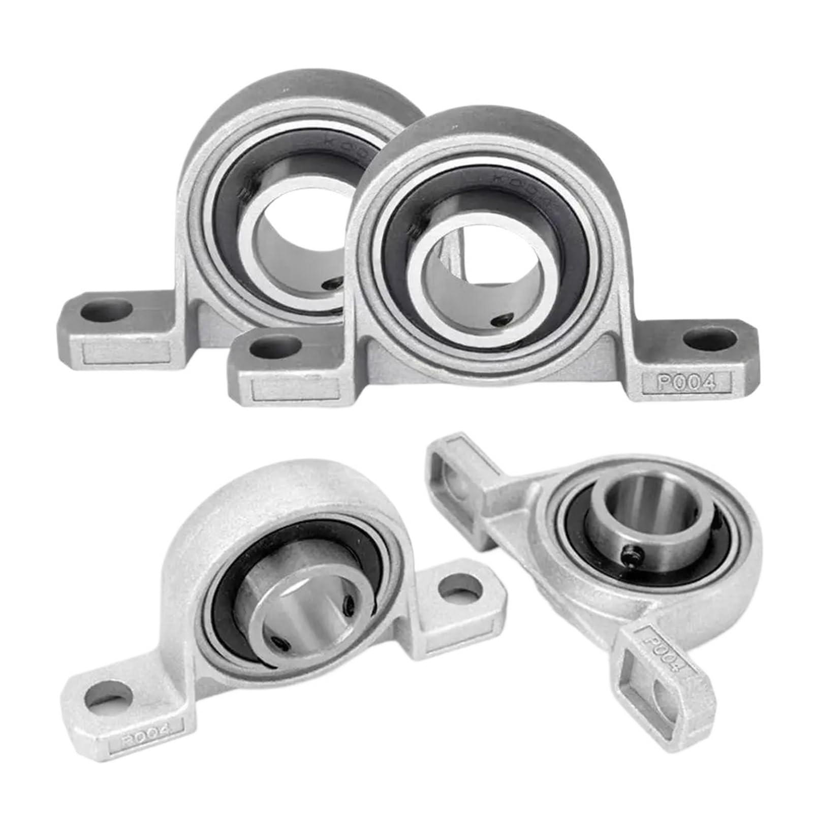 Palier à semelle KP003 17mm en alliage de zinc avec insert auto-alignant pour arbre linéaire