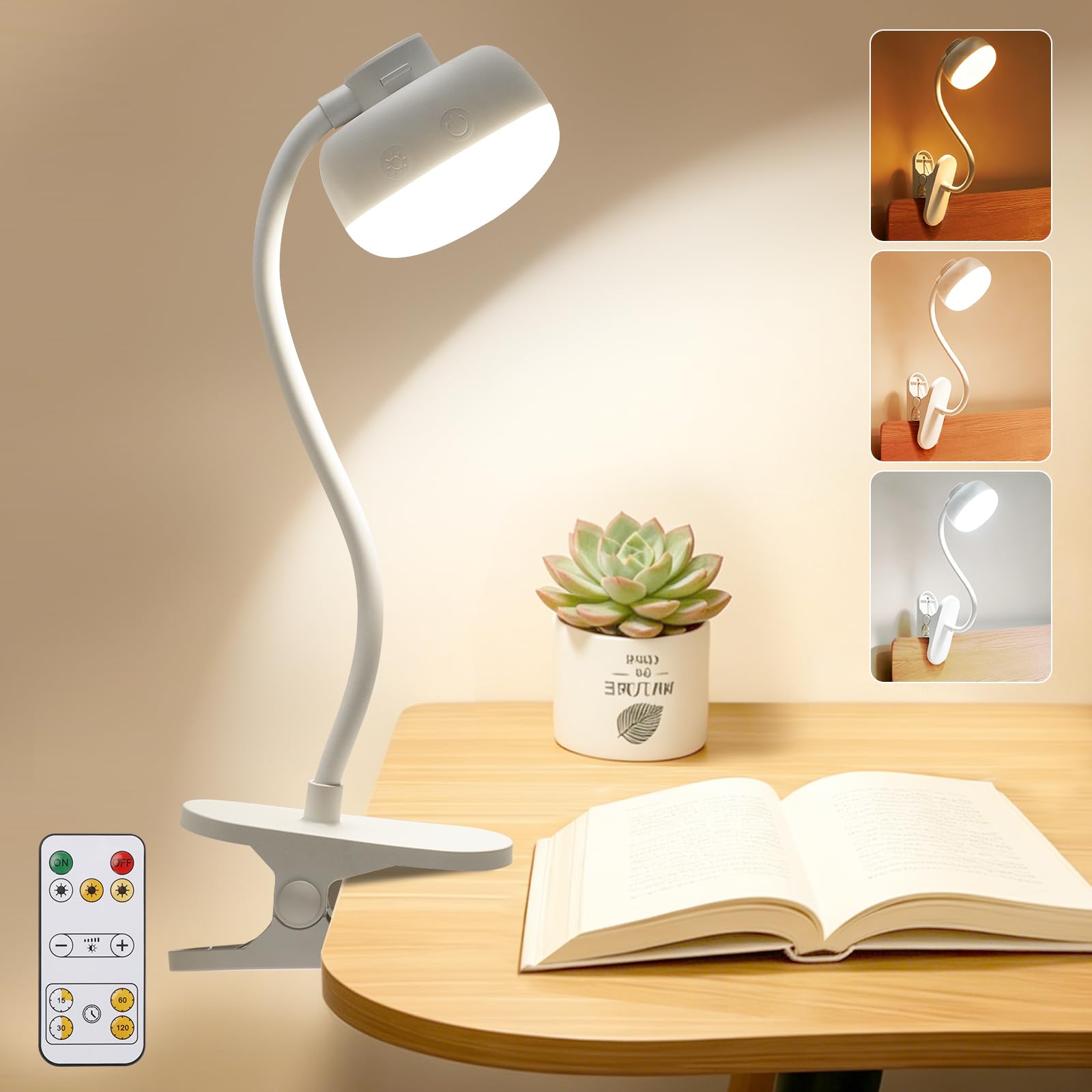 Amazon.co.jp : LED クリップライト 充電式 デスクライト スタンド