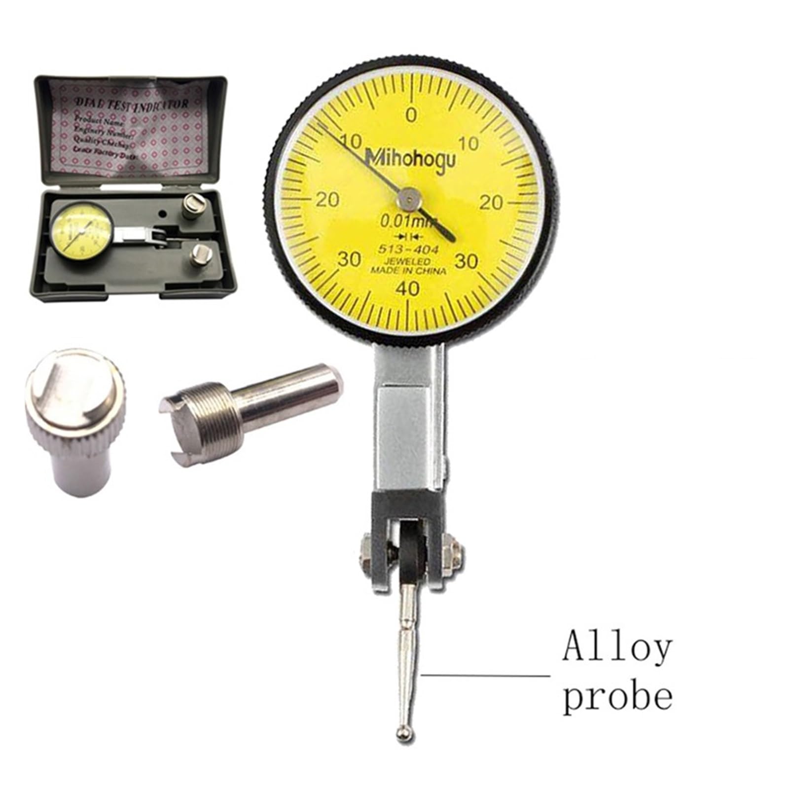 200mm universale piccolo quadrante indicatore supporto base magnetico 0-0.8mm 0.01 test comparatore for la calibrazione delle apparecchiature,Calibrazione precisa(200mm-40-36-37 set)