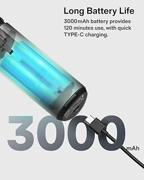 HOTO 12V Cordless Rotary Tool Kit, 35000 RPM Powerful Brushless Motor, Variable Speed, 3000mAh & LED Light, 37 Premium Accessories for 3D Printing Sanding, Polishing, Carving, Drilling& DIY Crafts