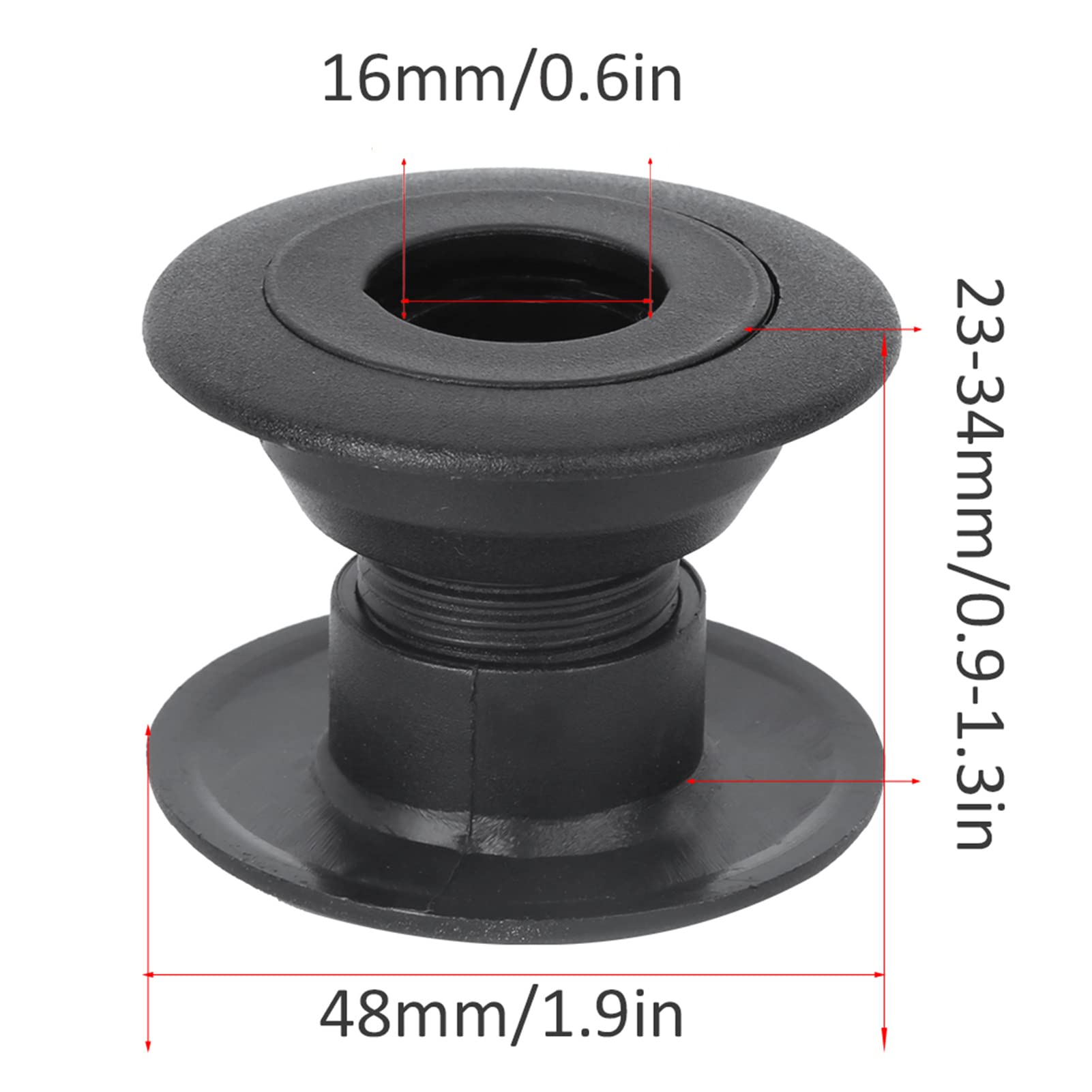 10Set Accessoire de Roulement de Baby-Foot Noir, Structure Filetée à Hauteur Réglable en Plastique écologique, Roulements D'arbres de Machine de Planche de Football pour