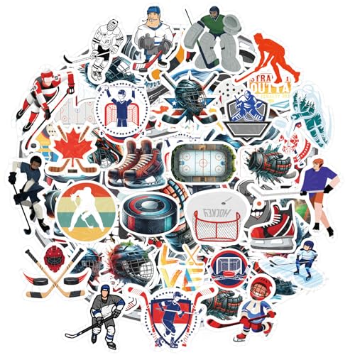 Fancy Land Hockey Stickers for Water Bottles Hockey Stickers for Kids100Pcs