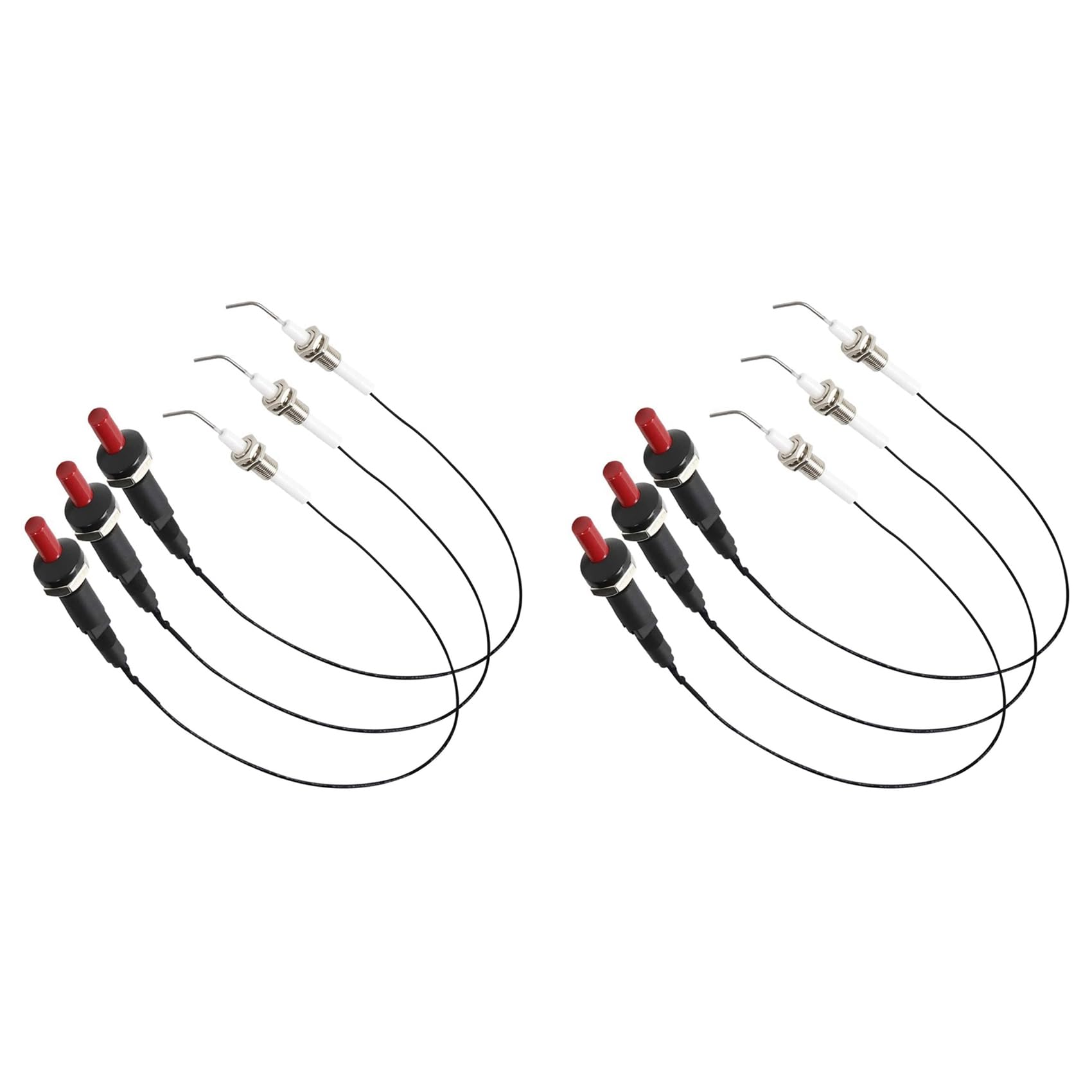 Hndhbfgrt 6PCS Universal Ceramic Electrode Ignition Wire Electronic Device for Grill and Fireplace Gas Stove Heater