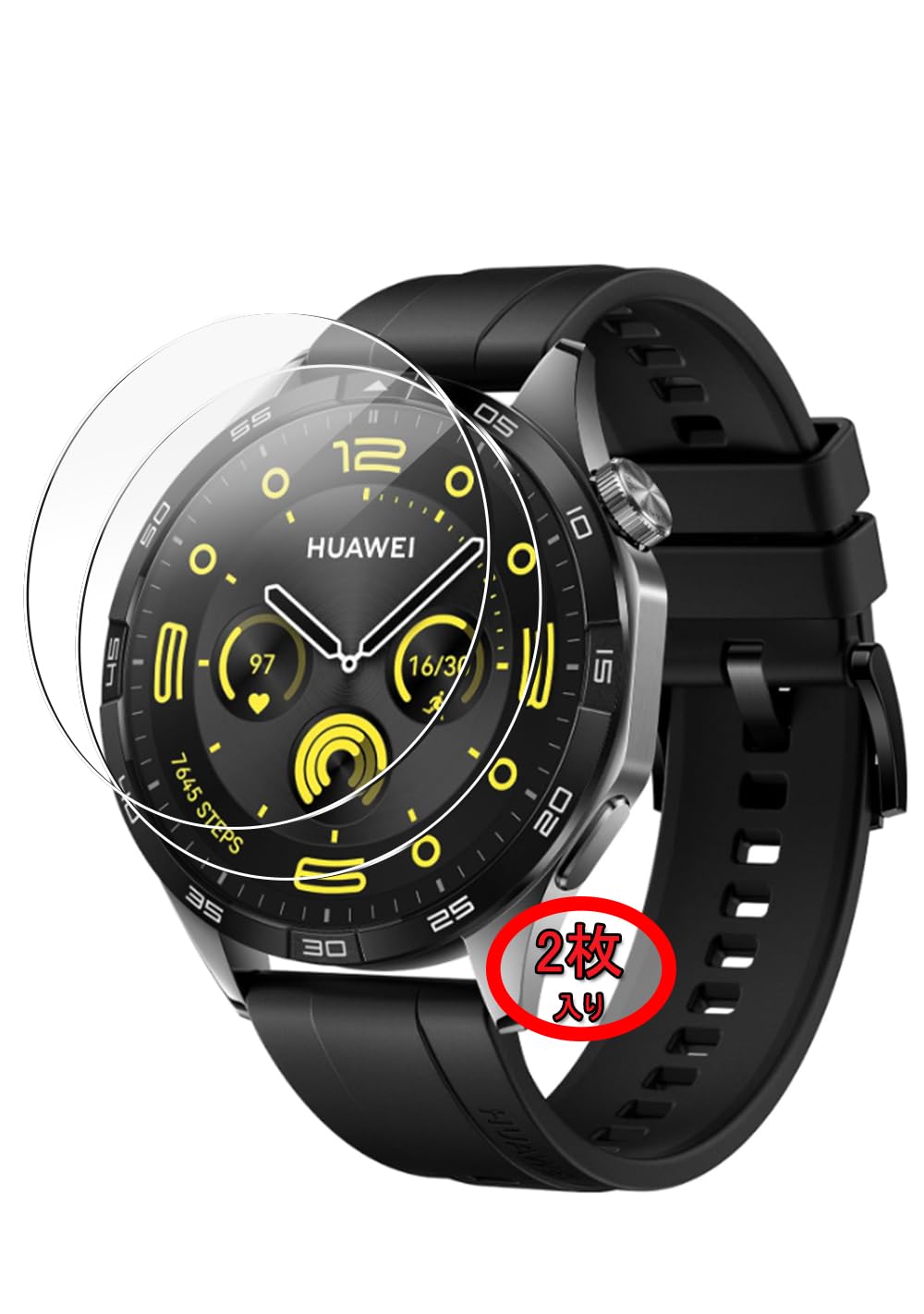 Amazon.co.jp: [2枚入り]HUAWEI WATCH GT4 46mm対応 ガラスフィルム 