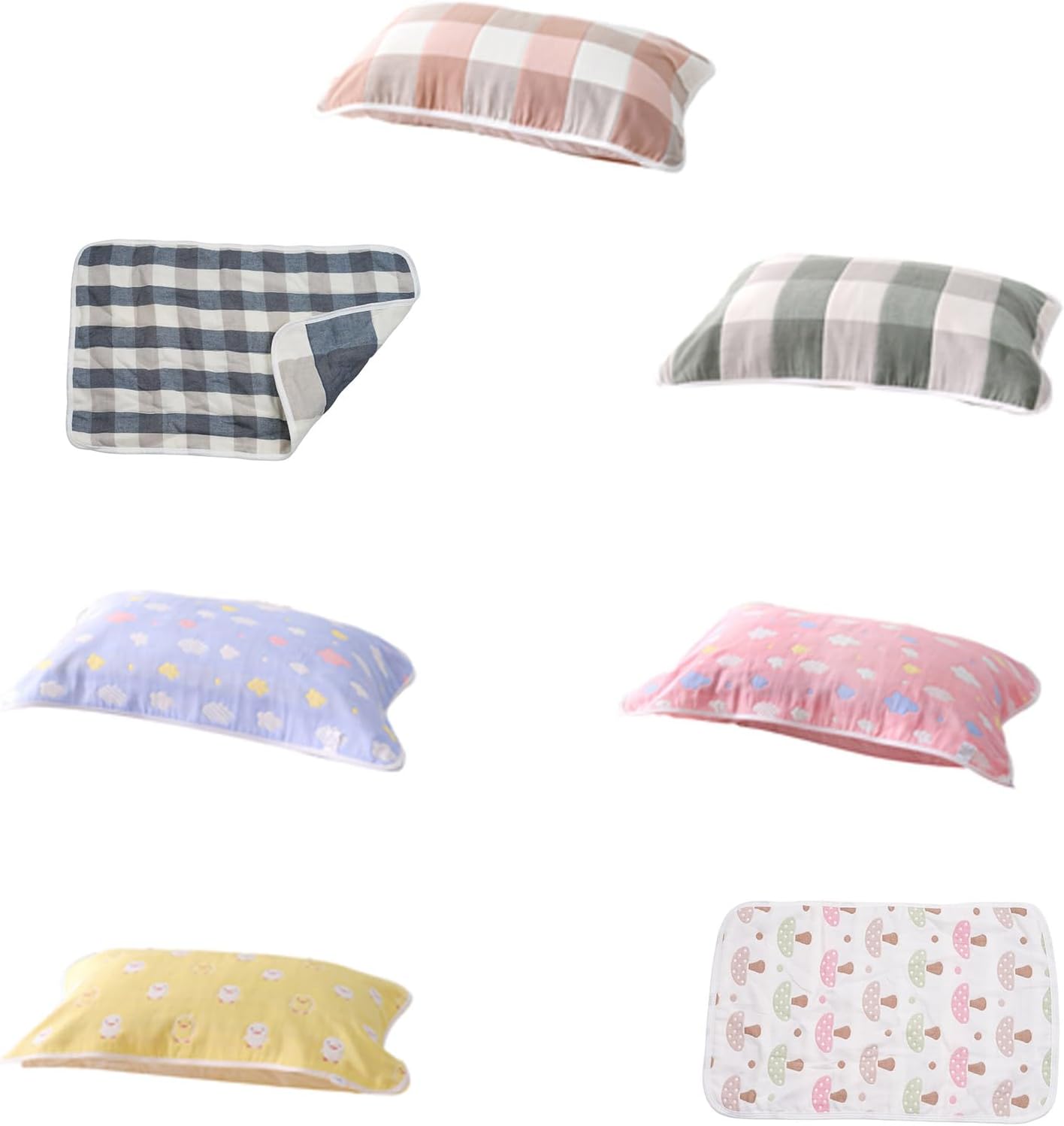 Pillow Towel Covers Perfect for Bedroom or Travel Comfortable Sleeps Easy to Easily Care Breathable Pillow Covers