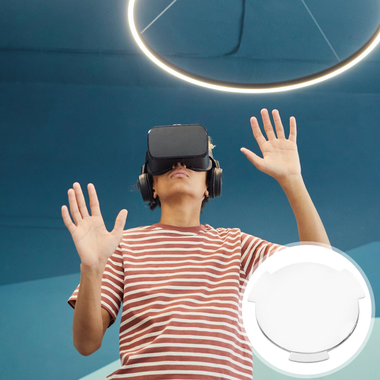 Lurrose Lentes De Realidad Virtual 3D Biconvexas 0.98X0.98X0.07In Juego De 20 Lentes De Repusto para Gafas VR Accesorios Compatibles con Cascos para Experiencias Inmersivas En Hogar Y Grupo