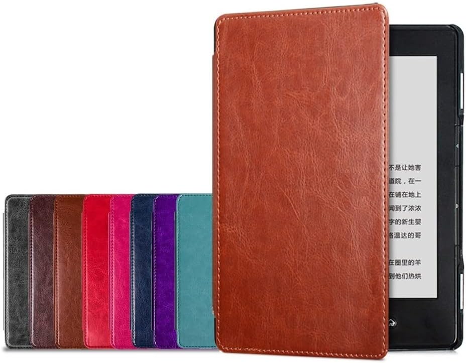 DRENGE Case Compatible with Kindle 4/5 Model D01100 PU Leather Folio Cover for Kindle Basic 4 2011, Magnet Funda for Kindle 5 2012 (Color : Black, Size : Kindle 5)