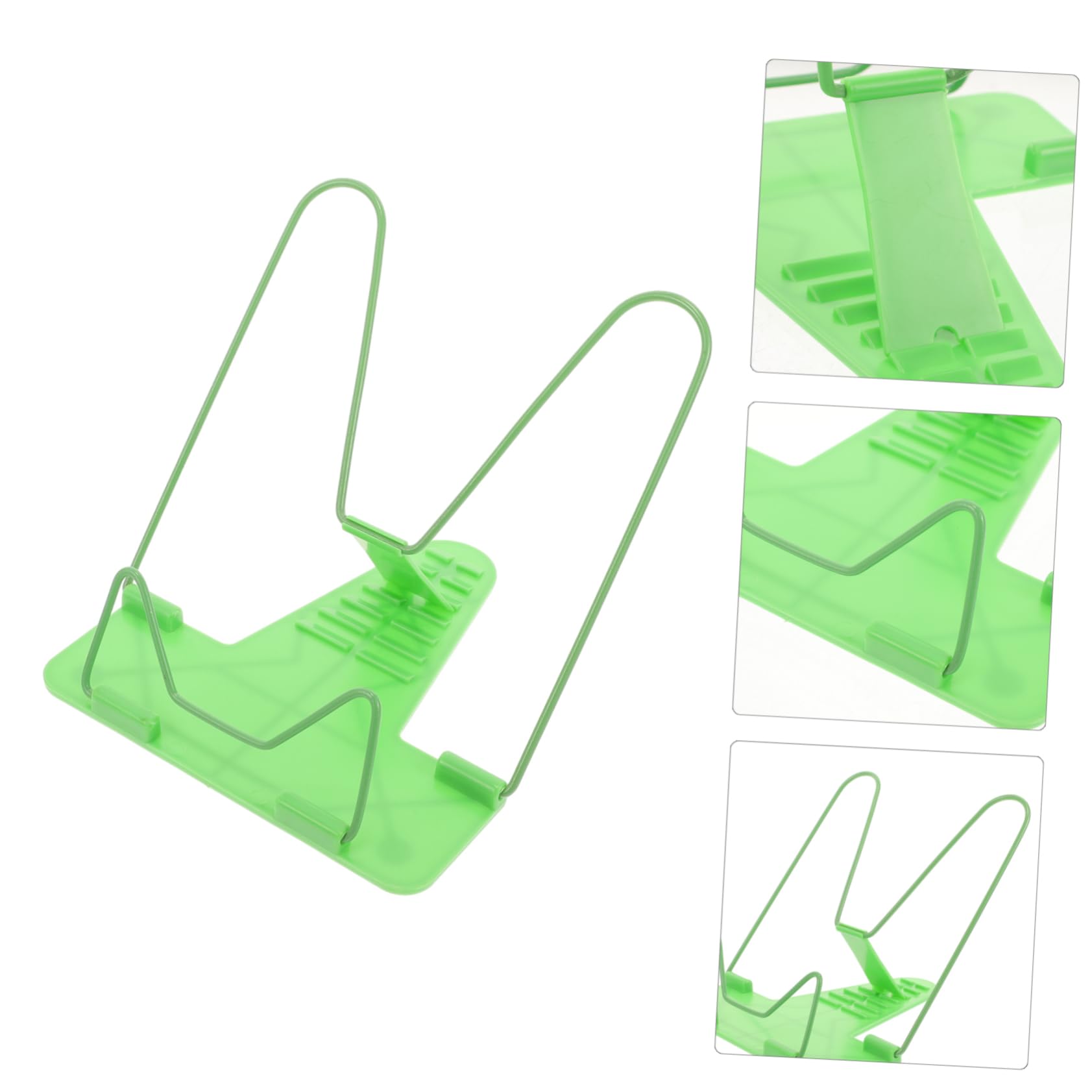ARTIBETTER Stand Book Book Holders for Reading Desk Holder Green Clips Stands for Display