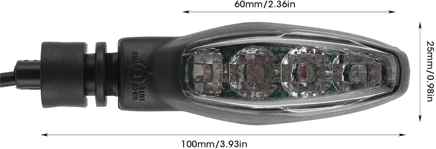 オートバイのインジケーターターンシグナルライト バイクターンシグナルライトペア バイクターンシグナルライトフロント12V のために