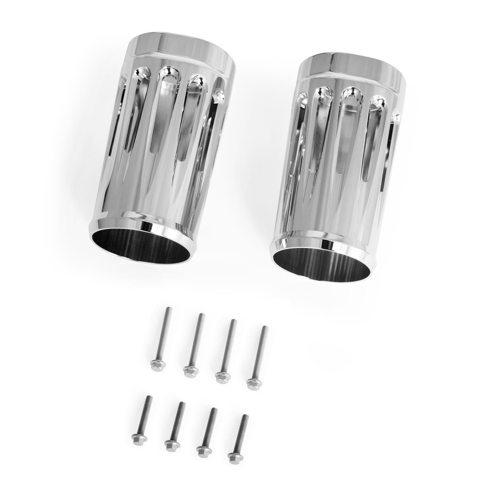 ハーレー純正 アッパーフォークスライダーカバー／クローム Chrome Upper Fork Slider Covers／M8ソフテイル 好き