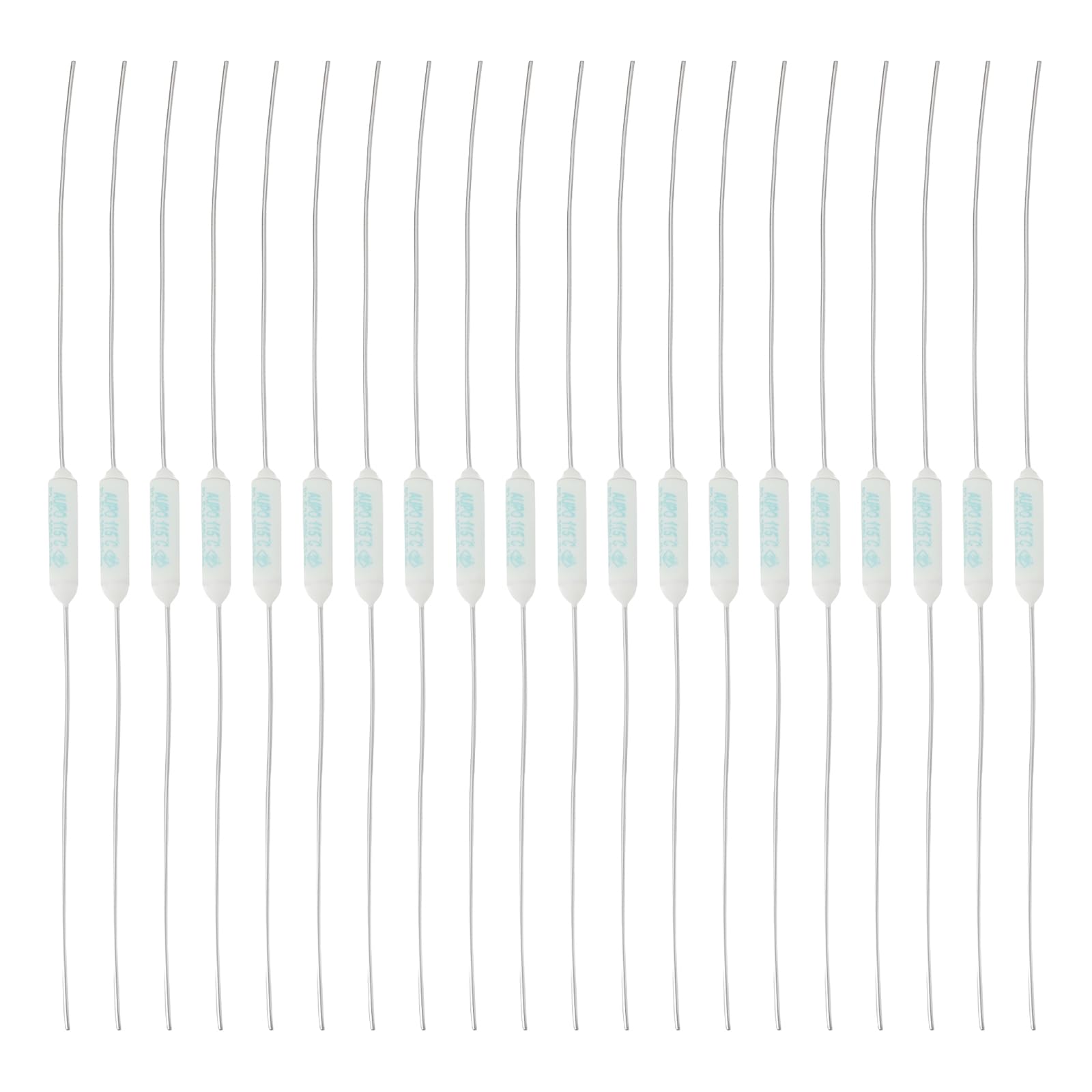 Be In Your Mind 20Pcs Thermal Fuse 115°C 2A 250V for Electronic Switch Toy Switch
