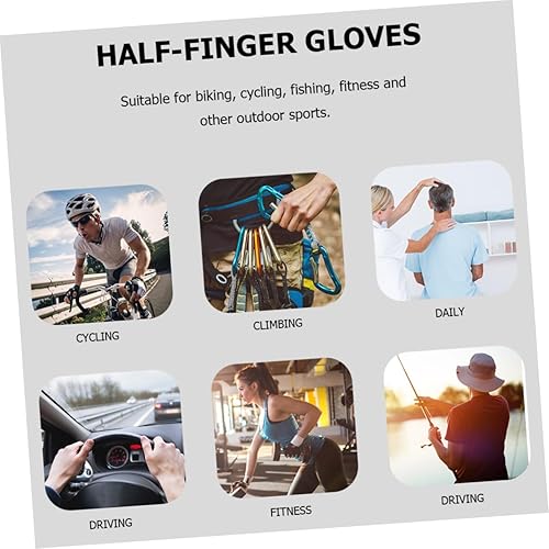 Miniatura 7 de Didiseaon 1 par de guantes para el sol de mujer, guantes de gimnasio, guantes de trabajo, guantes de gimnasio para hombres, trabajo de jardinería,