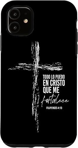 Miniatura 10 de iPhone 12 Pro Max Regalos Cristianos Versos Filipenses 4 13 Caso Cristiano Español