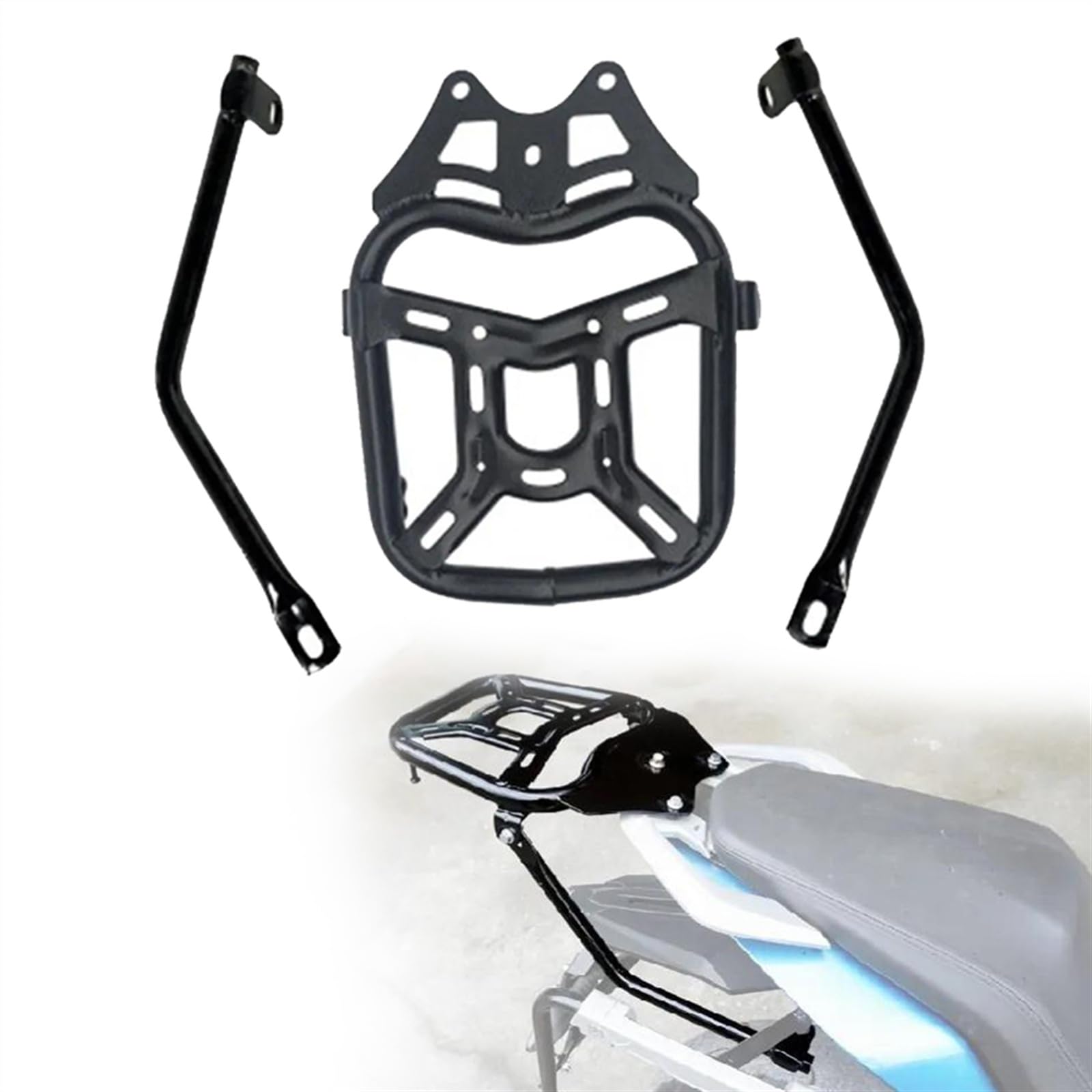 Porte-bagages CFMOTO 650 MT avec boîte de sac selle arrière moto
