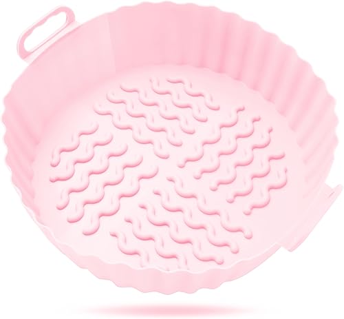 Miniatura 2 de Forro de silicona para freidora de aire de cocina, reutilizable, redondo, de 7.5 pulgadas, antiadherente, libre de PBA, se adapta a horno