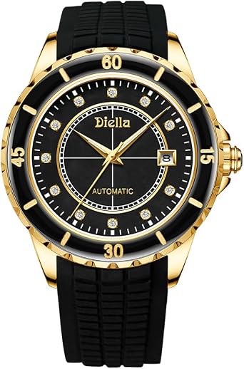 Diella Automatic Watches for Men, Watches Jade for Men Gift