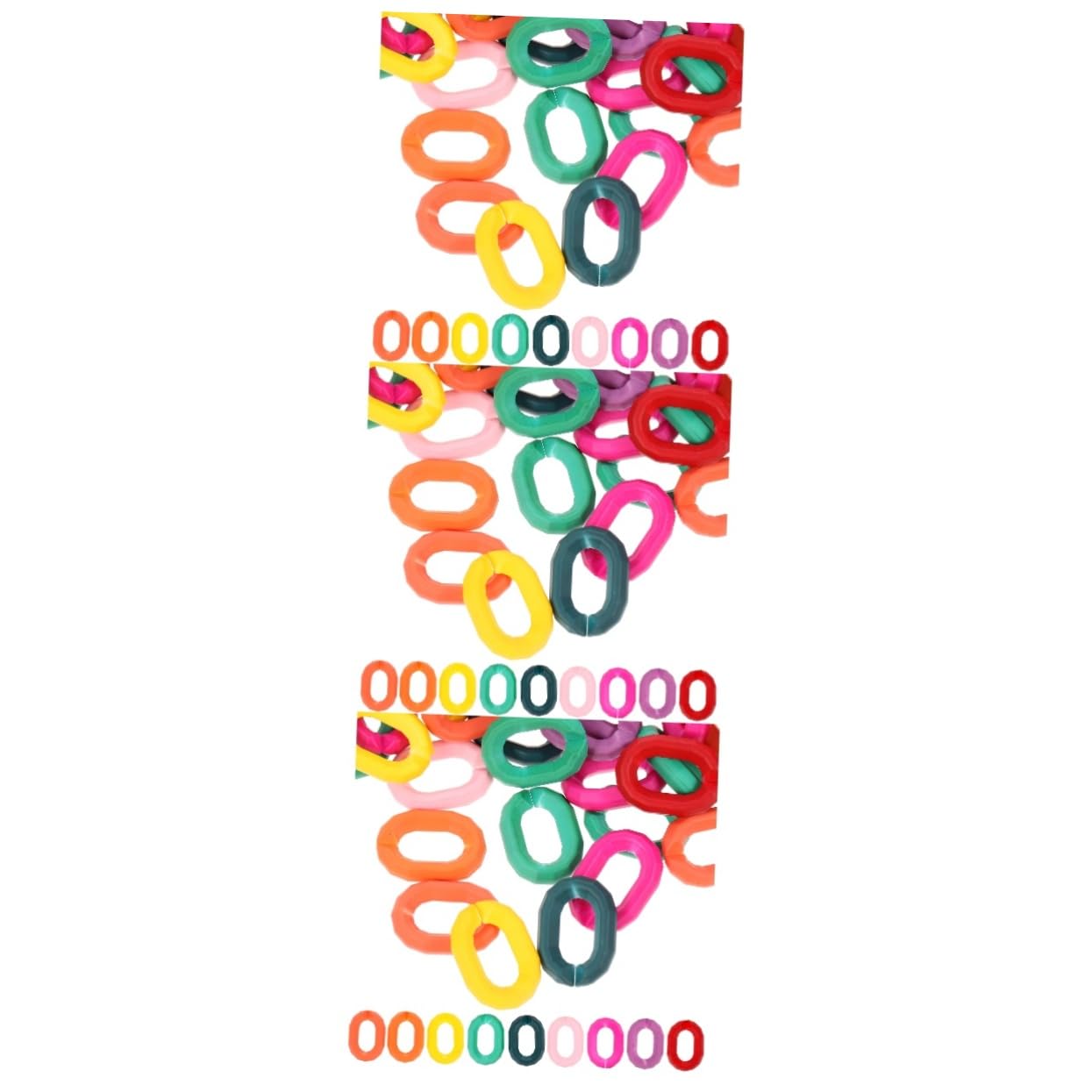 Connecteurs de chaîne acrylique multicolores pour fermoirs et loisirs créatifs