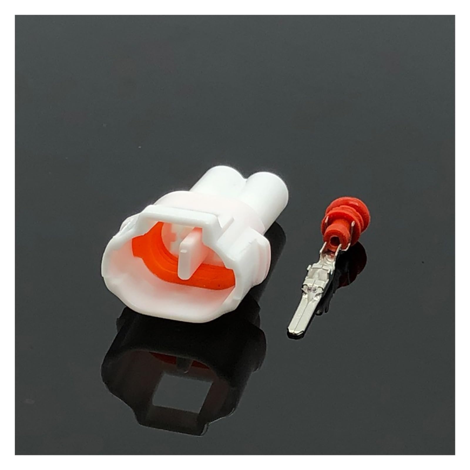 Conector MT090 de 2 pines blanco impermeable para cables de coche y moto