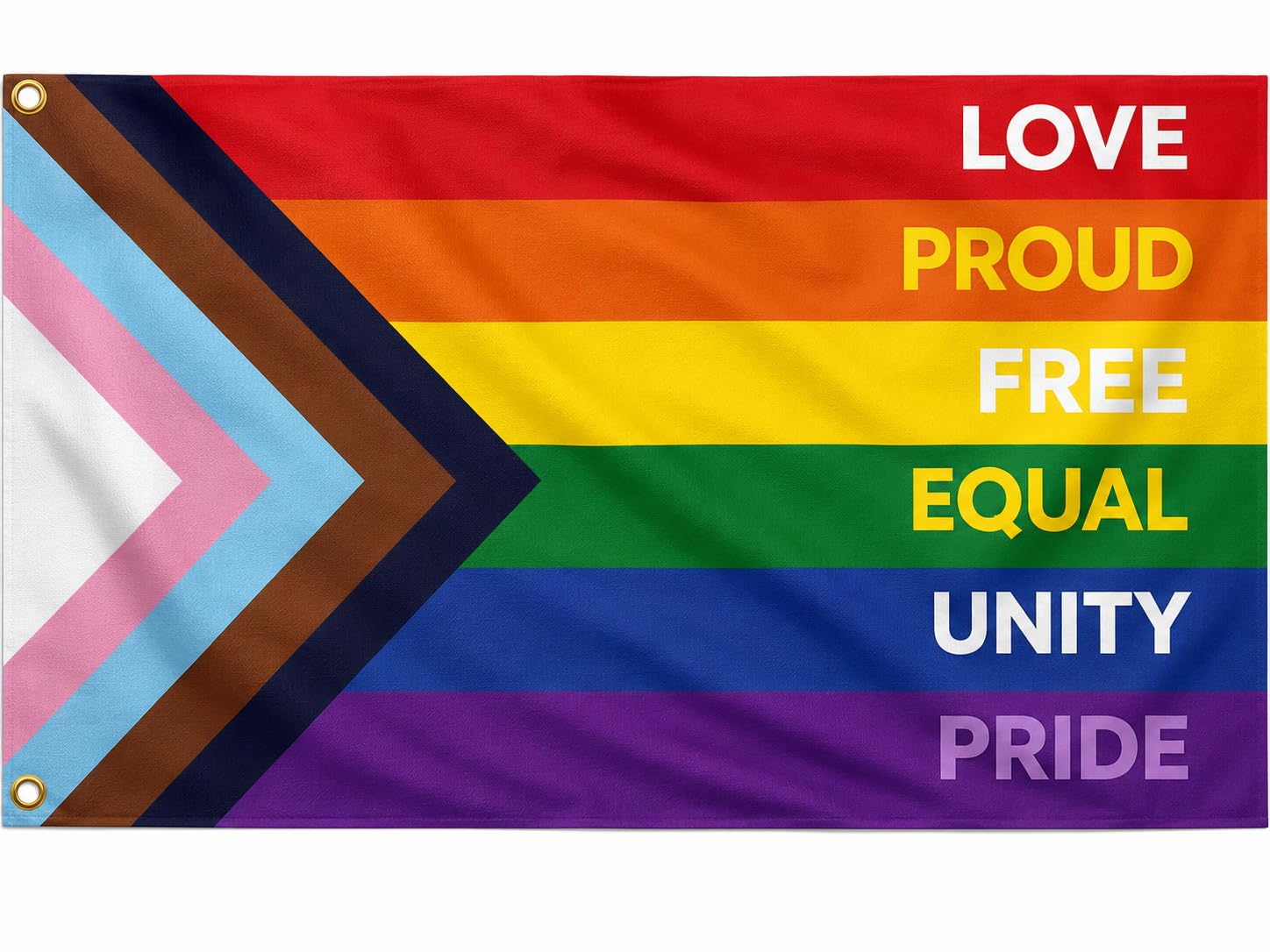 Pride Flag, Pride, LGBTQ+ Flag, Lesbian Flag, Intersex Progressive Rainbow Gay Prides Flags, Double Side with Eyelets Suitable for LGBT, Prides Party Parades, Prided Parade Decorations(150 x 90 cm)