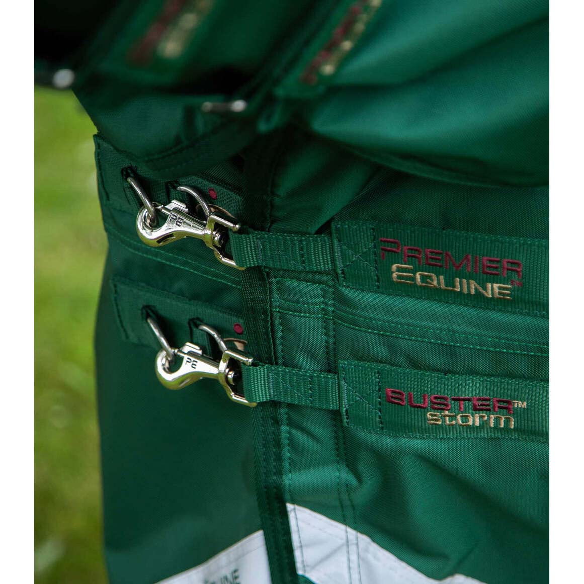 Premier Equine Coperta Impermeabile per Cavalli con copricollo Buster Storm Classic 220 g