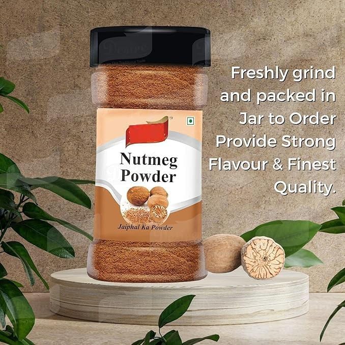 Nutmeg Powder 100 Gram - Jaiphal Jathikka Powder | Organically Grown | 100% Pure & Natural)