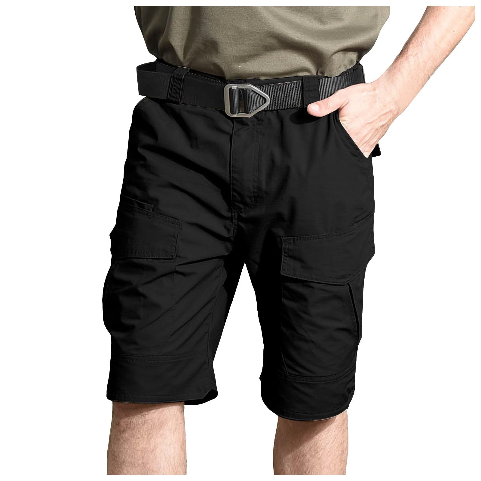 Short homme sport et cargo en coton ample avec cordon