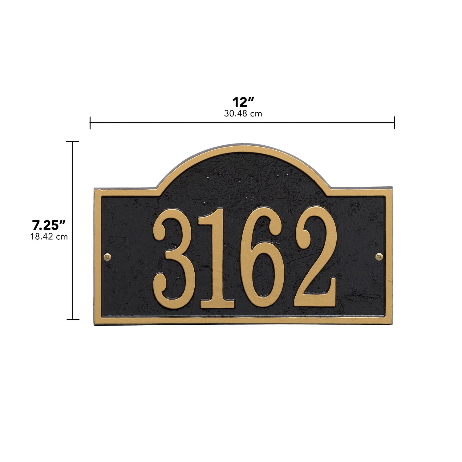 Personalized Metal Address Plaque Sign – Large Custom House Numbers & Street Name, 14-Gauge Steel, 11 Sizes, Realtor Closing Gift
