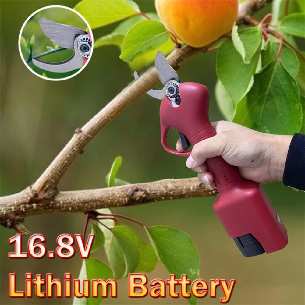 16.8V Cordless Pruner Lithium- Pruning Shear Efficient Fruit Tree Bonsai Electric Branches Cutter Landscaping