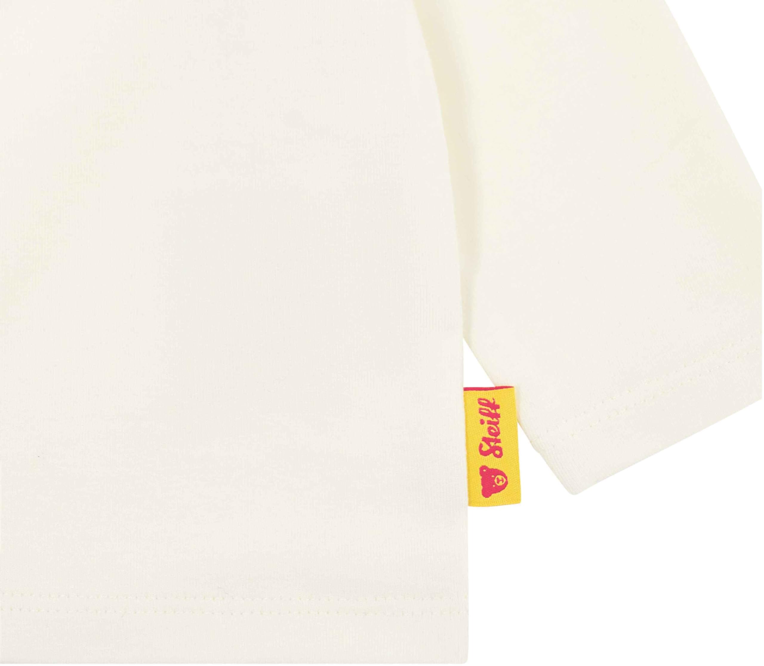 Steiff Koszulka z długim rękawem, rozmiar UE 92, Eggnog, chłopięca bluza z długim rękawem, bluza z długim rękawem, sweter z długim rękawem, dla niemowląt, idealna koszulka basic, wygodna i miękka