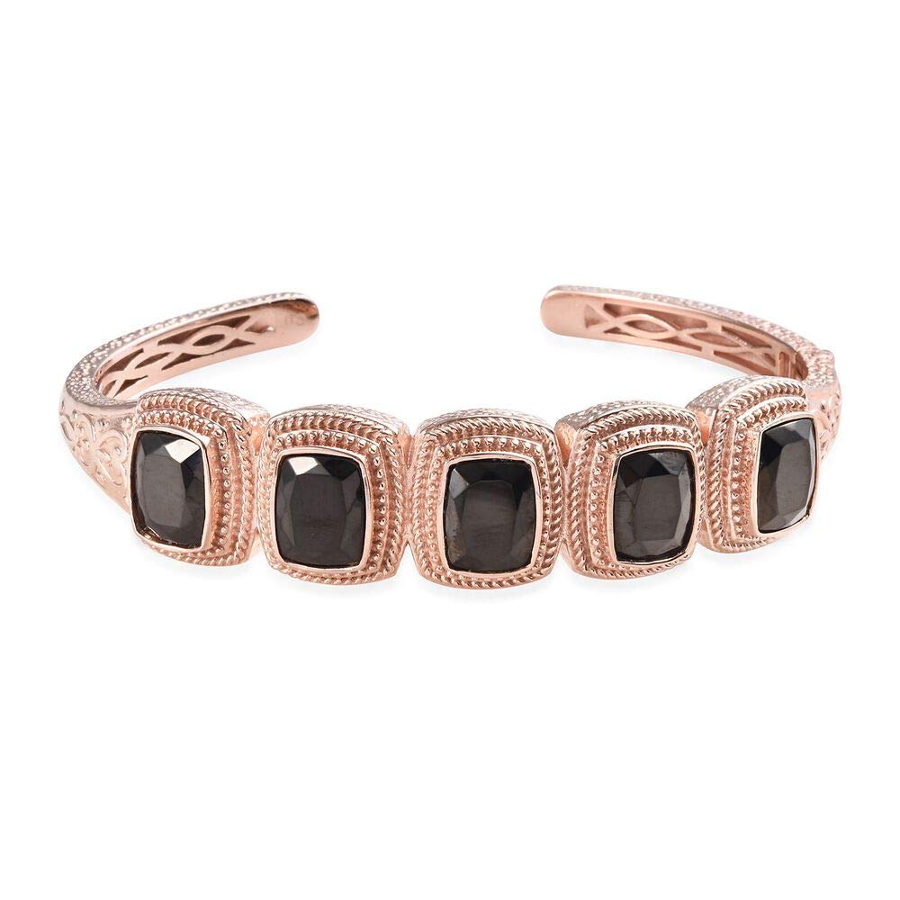 Elite Shungite Cuff Bangle for Women Copper Size 7.5", 9.5 Ct