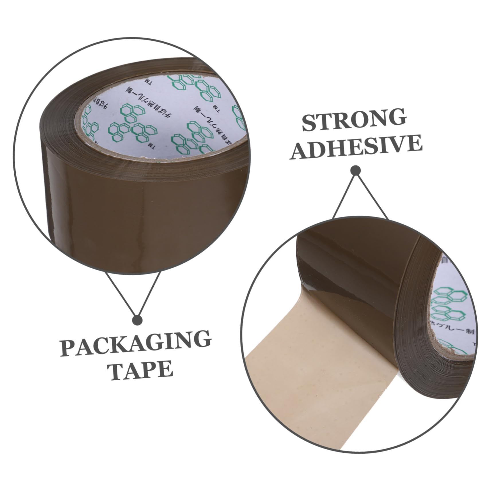 5 Rollen Pack Braunes Packband Starkes Klebeband für Versand Umzug und Verpackung Hochfeste Haftung Vielseitig Einsetzbar für Kartons Büro und Haushalt